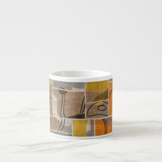 Patchwork-Collage, Quilt-Mix-Muster Espressotasse