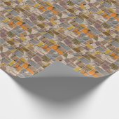 Patchwork-Collage, Quilt-Mix-Muster Geschenkpapier (Ecke)