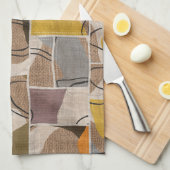 Patchwork-Collage, Quilt-Mix-Muster Geschirrtuch (Viertel Falte)