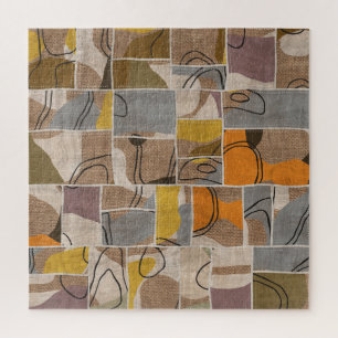 Patchwork-Collage, Quilt-Mix-Muster Puzzle
