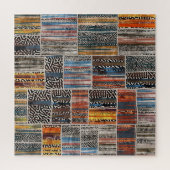 Patchwork-Collage: Quilt-Muster-Extravaganz Puzzle (Vertikal)