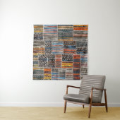Patchwork-Collage: Quilt-Muster-Extravaganz Wandteppich (Beispiel)
