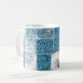 Patchwork-Collage: Quilt-Muster-Mix Kaffeetasse (Vorderseite Links)