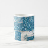 Patchwork-Collage: Quilt-Muster-Mix Kaffeetasse (Mittel)