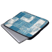 Patchwork-Collage: Quilt-Muster-Mix Laptopschutzhülle (Vorne Knopf)