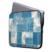 Patchwork-Collage: Quilt-Muster-Mix Laptopschutzhülle (Vorderseite Links)
