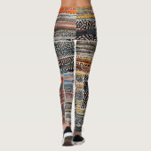 Patchwork Collage: Quilt Pattern Extravaganza Leggings (Rückseite)