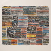 Patchwork Collage: Quilt Pattern Extravaganza Sherpadecke (Vorderseite (Horizontal))