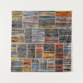 Patchwork Collage: Quilt Pattern Extravaganza Wandteppich (Vorderseite)