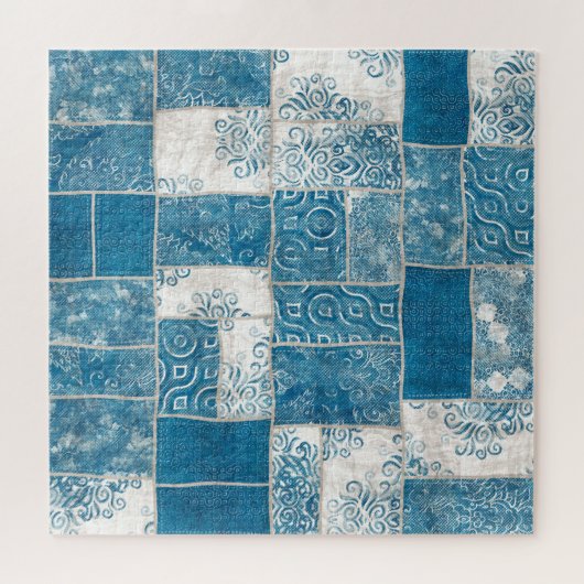 Patchwork-Collage: Quilt Pattern Mix Puzzle (Horizontal)