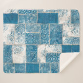 Patchwork-Collage: Quilt Pattern Mix Sherpadecke (Vorderseite (Horizontal))