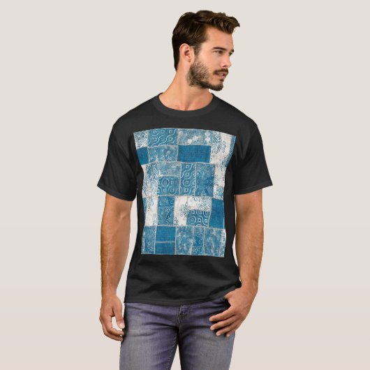 Patchwork-Collage: Quilt Pattern Mix T-Shirt (Vorne ganz)
