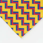 Patchwork Colombia Flag Pattern Fleecedecke (Ecke)