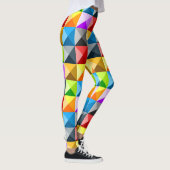 Patchwork Cooles geometrisches Dreieck Leggings (Rechts)