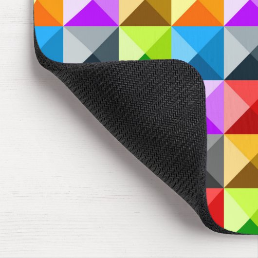 Patchwork Cooles geometrisches Dreieck Mousepad (Ecke)