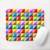 Patchwork Cooles geometrisches Dreieck Mousepad (Mit Mouse)