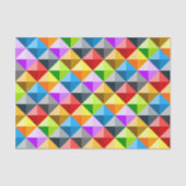 Patchwork Cooles geometrisches Dreieck Seidenpapier (Vorderseite)