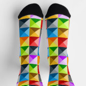 Patchwork Cooles geometrisches Dreieck Socken (Oben)
