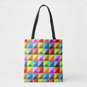 Patchwork Cooles geometrisches Dreieck Tasche (Vorderseite)