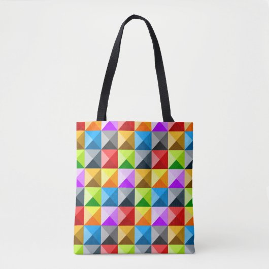 Patchwork Cooles geometrisches Dreieck Tasche (Vorderseite)