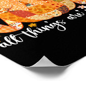 Patchwork Coquette Pumpkin mit Gott Alle Dinge sin Poster (Ecke)