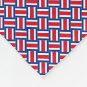 Patchwork Costa Rica Flag Muster Fleecedecke (Ecke)