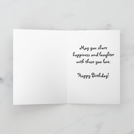 Patchwork Cow Birthday Card Karte (Innenseite)