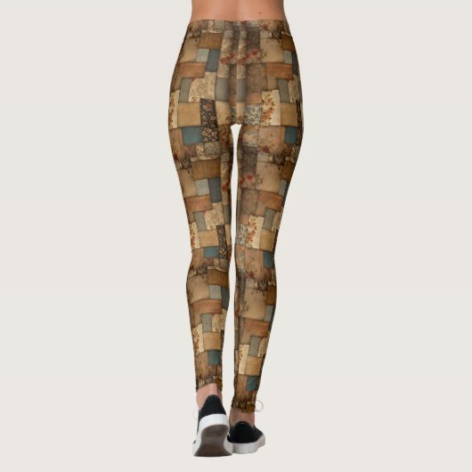 Patchwork Crazy Quilt Leggings (Rückseite)