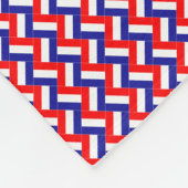 Patchwork Croatia Flaggenmuster Fleecedecke (Ecke)