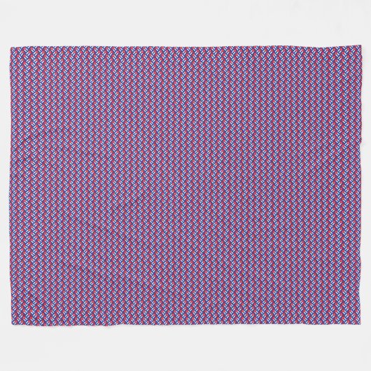 Patchwork Cuba Flag Pattern Fleecedecke (Vorderseite (Horizontal))