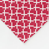 Patchwork Dänemark Flaggenmuster Fleecedecke (Ecke)