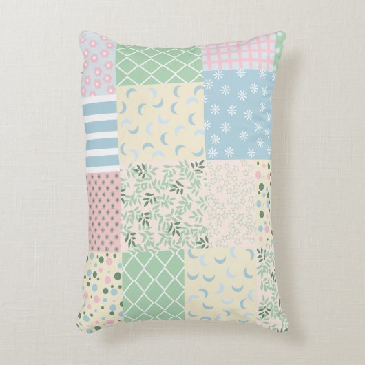 Patchwork Dekokissen (Vorderseite(Vertikal))