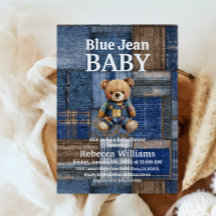 Patchwork-Denim-Bär-Spielzeug Blaue Jeans Baby Sho