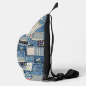 Patchwork Denim Crossbody Bag (Rechts)