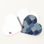 Patchwork Denim Jeans Notizblock (Innenseite)
