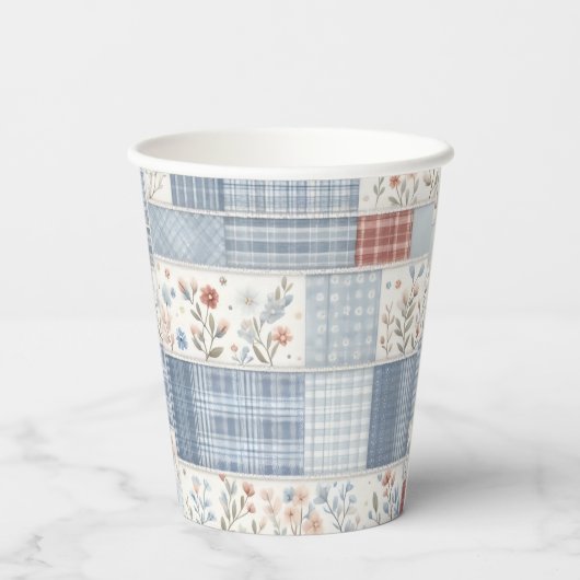 Patchwork Denim Koala Baby - Paper Cups Pappbecher (Rückseite)