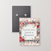 Patchwork Denim Koala Button (Vorderseite/Rückseite)