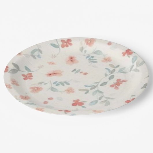 Patchwork Denim Koala Paper Plates Pappteller (Schrägansicht)