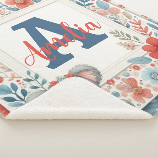 Patchwork Denim Koala Sherpa Blanket Sherpadecke (3/4)