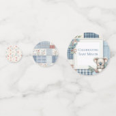 Patchwork Denim Koala Table Confetti Konfetti (Rückseiten)