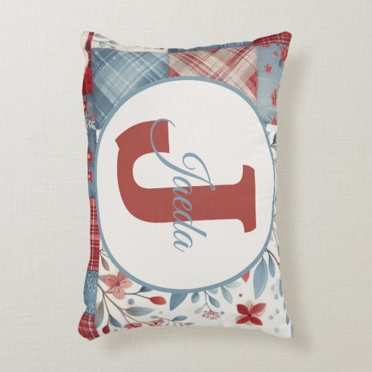 Patchwork Denim Koala Throw Pillow Dekokissen (Vorderseite(Vertikal))