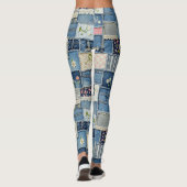 Patchwork Denim Leggings (Rückseite)