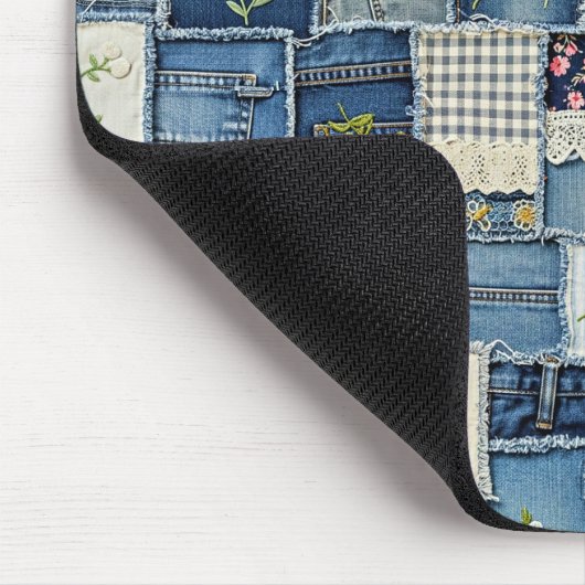 Patchwork Denim Mousepad (Ecke)