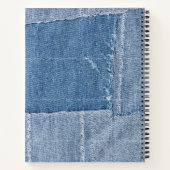 Patchwork Denim Notebook Version 2 Notizblock (Rückseite)
