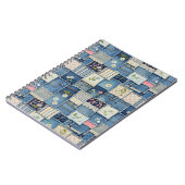 Patchwork-Denim Notizblock (Linke Seite)