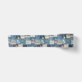 Patchwork-Denim Satinband (Vorderseite)