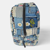 Patchwork Denim Waschbeutel (Rechts)