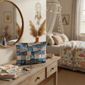 Patchwork Denim Zubehörtasche