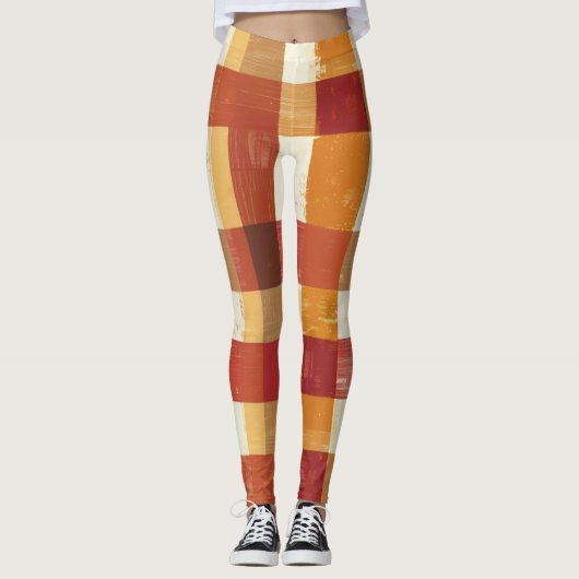 Patchwork der Zuhause Leggings (Vorderseite)