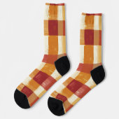 Patchwork der Zuhause Socken (Linkes Detail)